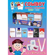 Цукерка "Ковбой COWBOY"+стріляючий цукор 14 гр 30 шт/блок